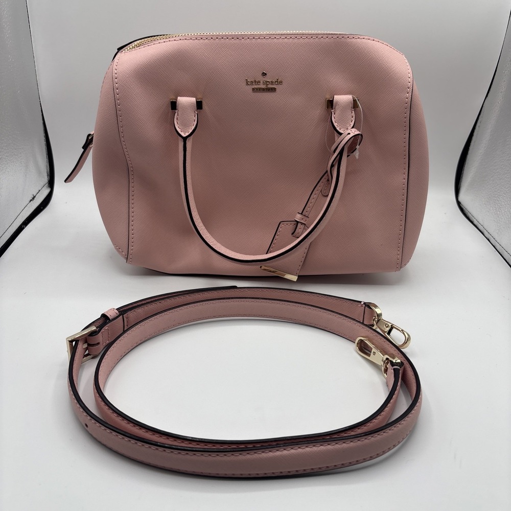 Kate Spade New York Cameron Street Satchel Pink Sunset Purse Crossbody New *READ